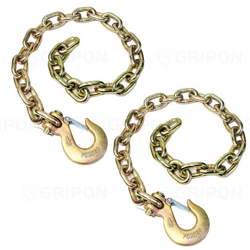 35-Inch Grade 70 Trailer Safety Chain with Clevis Snap Hook